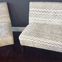 Grey Chevron couch set