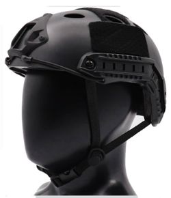 Airsoft PJ Style Tactical Helmet Fast Helmet for Paintball -Black