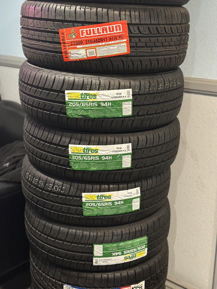 TBB TIRES P205/65R15 SET OF FOUR NEW TIRES 