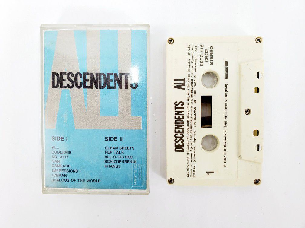 Vintage Descendents "All" Cassette Tape (1987) Rare Punk Rock SSTC 112 CRO2