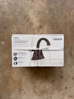 New Kohler Kallan 4” Centerset Bathroom Faucet R24055-4D-2BZ