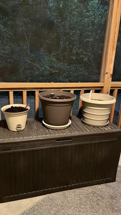Various planter pots saucer organic soil included see below downtown apex