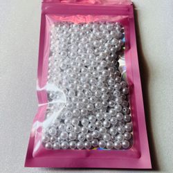 400 Pc White Beads