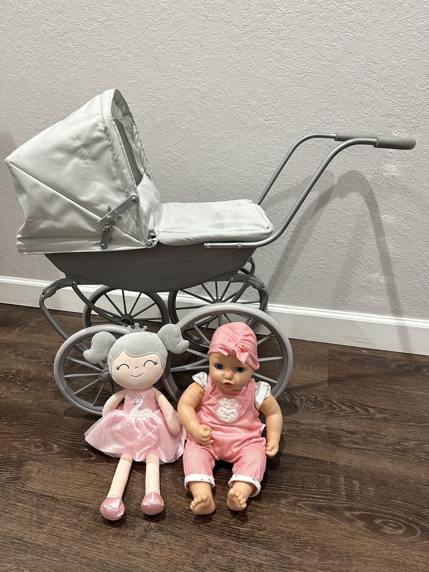 Doll Stroller With Dolls