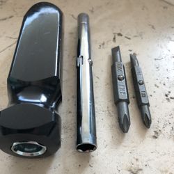 34 6 In 1 MULTI TOOL SCREWDRIVER FLAT HEAD PHILLIPS HEX DRIVER PH1 PH2 3/16 1/4 HANDLE COMPACT LOT GIFT