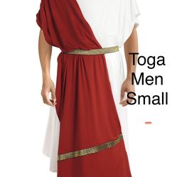 Men’s Roman Greek Toga Costume Halloween Small