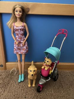 Barbie with dogs