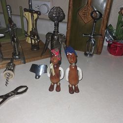 Antique wine bottle openers