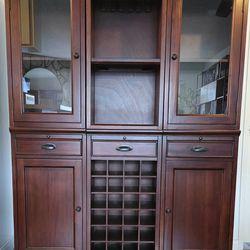 Pottery Barn Modular Bar System – Mahogany Finish