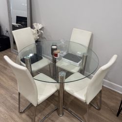 Glass Dining Table 