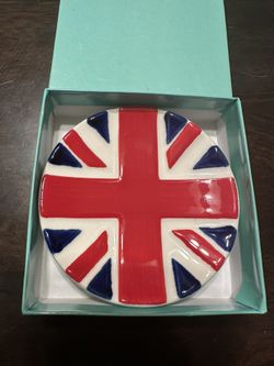 Union Jack Tea Bag Rest Plate 