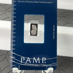 PAMP Suisse Lady Fortuna 1 gram platinum ingot bar sealed