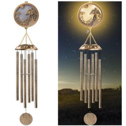 New Solar Angel Wind Chimes Deep Tone, Memorial Gift for Mom/Grandma/Women