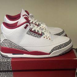 Air Jordan 3 “Cardinal Red” – Size 10.5 – DS / Brand New w/ Box 