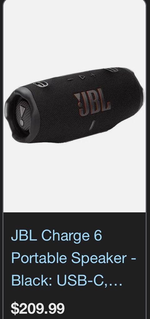 Jbl Charge 6 Speaker