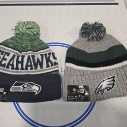 SEAHAWKS and EAGLES --NEW ERA HATS
