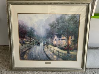 Thomas Kinkade Hometown Memories Framed Print
