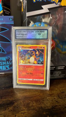 Pokémon charizard cracked ice gem mint 10