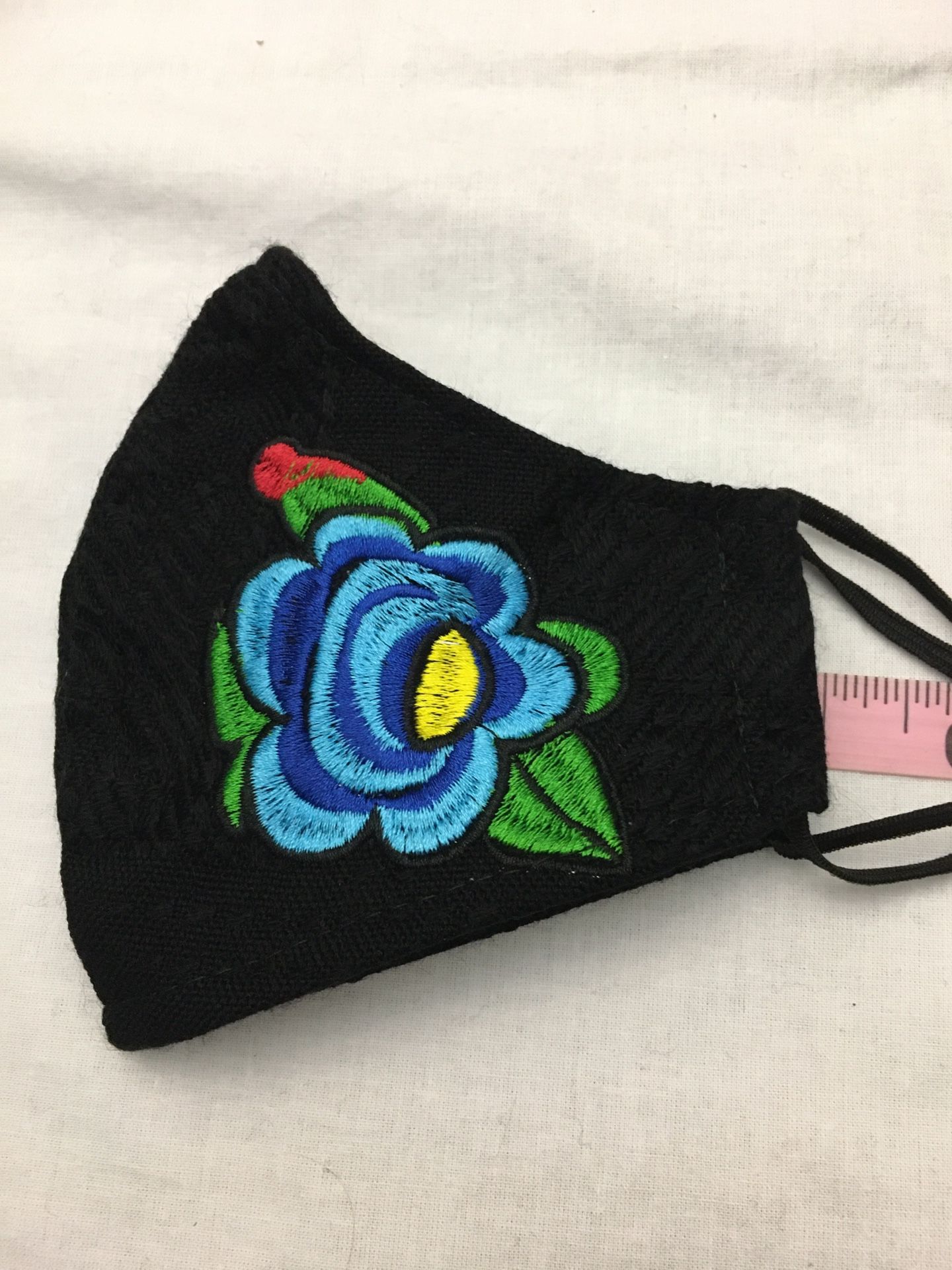Face mask mexico Embroidered rose flower like 3D with filter