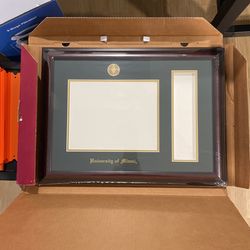 LARGE University Of Miami Graduation Frame NEW