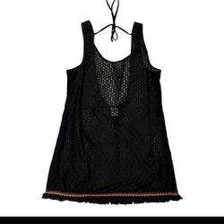 Xhilaration Black Lace coverup