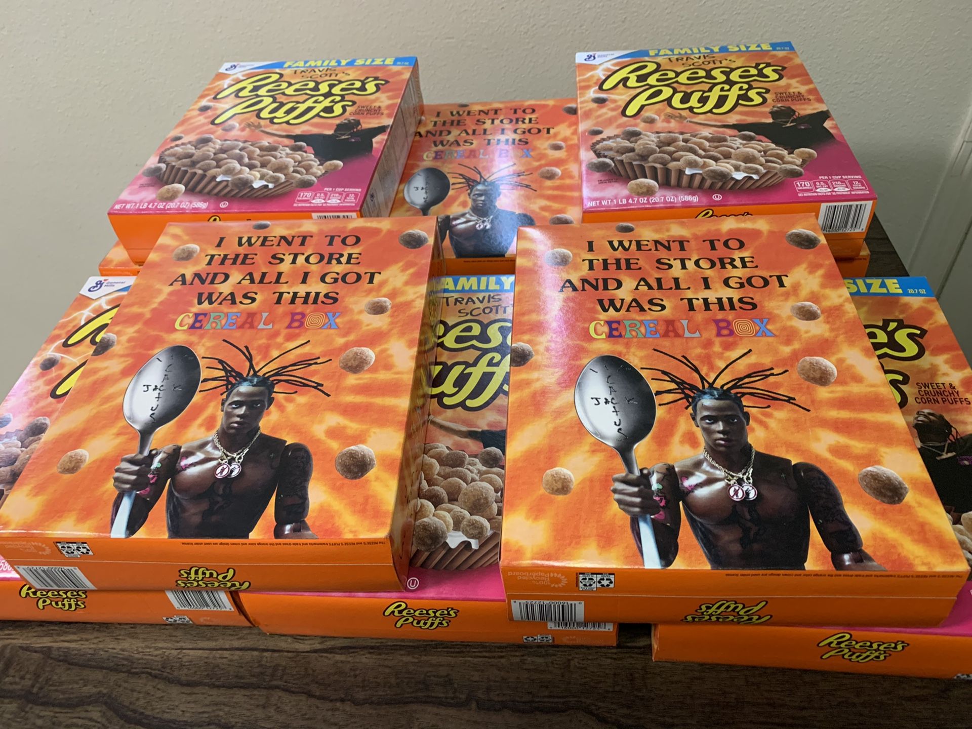 Travis Scott Reese’s puffs cereal 10 box for 250 or (Best offer) also sell individually