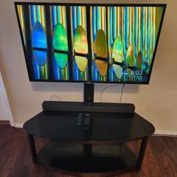 Vizio 42” 4K TV + Sony Sound Bar + TV Stand