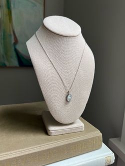 Danity Sterling Silver Moonstoon Pendant & Chain Necklace ( firm on price )