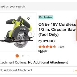 18V Cordless 5 1/2 in. Circular Saw (Tool Only)