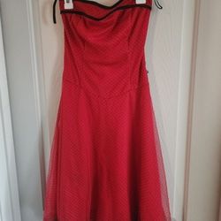 Sleeveless Red Dress Size 3 Teen