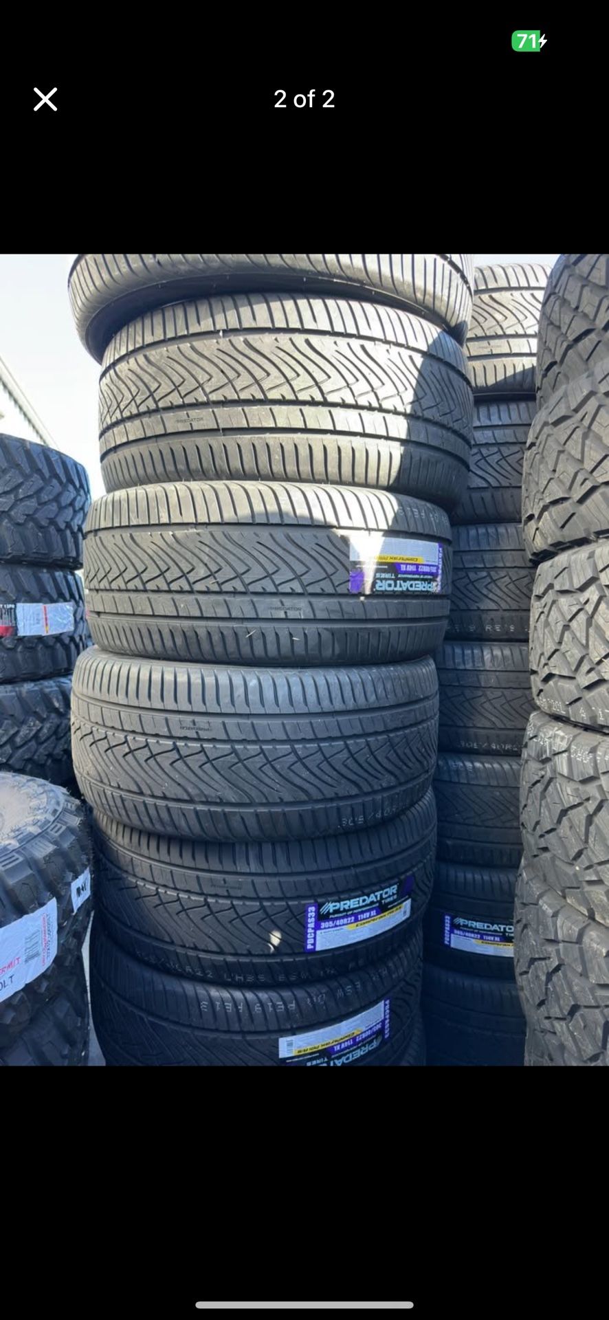 305/40/22 Predator Comptrax PR1 A/S 114V Tires