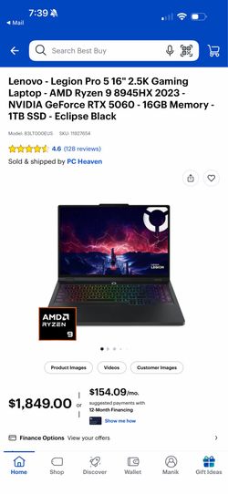 Lenovo Gaming Laptop