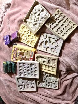 Flexible clay pushmolds & clay 