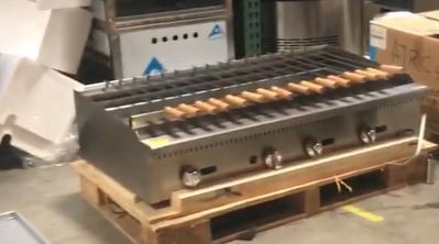 NSF 60 ins gas shish kabab broiler SSK60