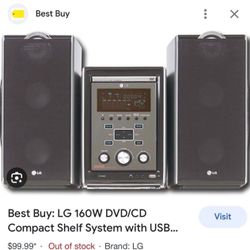 LG Stereo With CD/AUX 