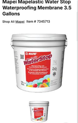 Mapei Mapelastic WaterStop 3.5 Gallon Waterproofing Membrane
