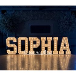 Marquee letters or numbers