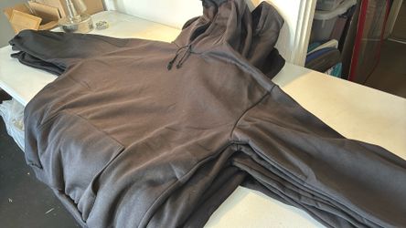 9 NEW Hoodies Black Blank Soft!