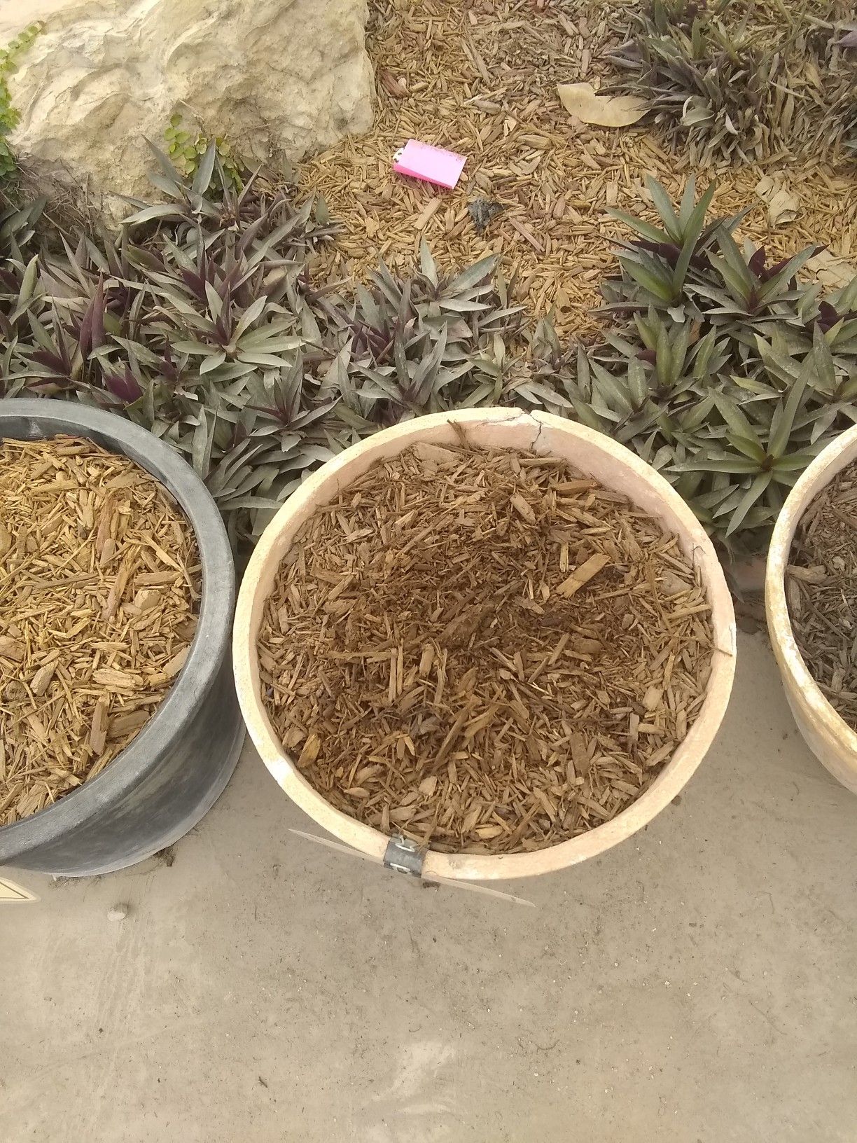 Mulch organic dirt buckets