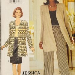 Butterick 3932 by Jessica Howard  Size 12-16 Uncut Rare Find 1995