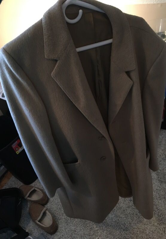 Large Camel Coat for Winter