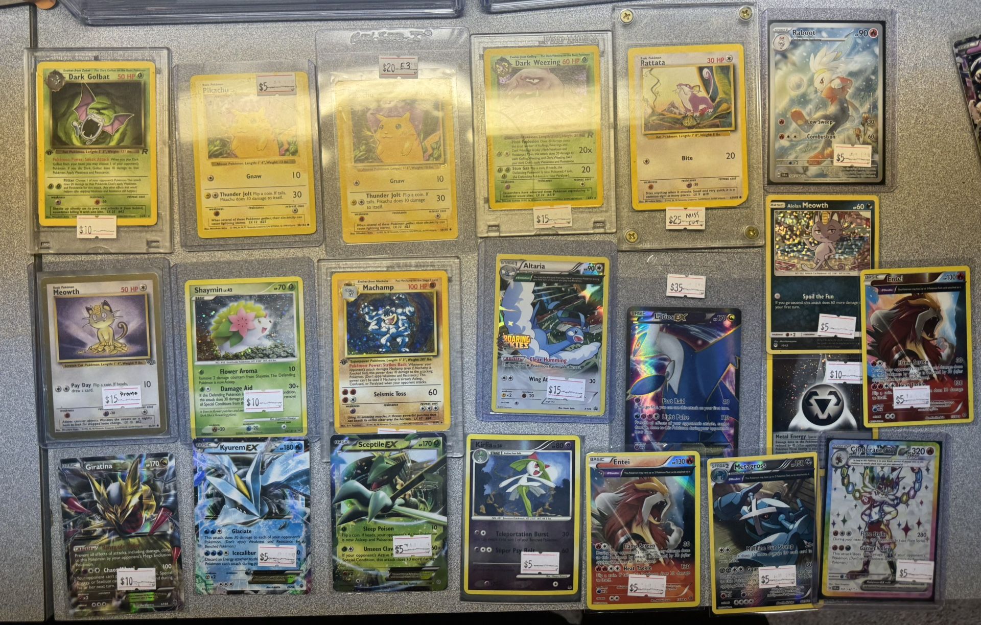 Vintage / Holographic Pokemon Cards