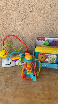 FISHER-PRICE BABY’S FIRST BLOCKS,WINNIE THE POOH, TOYS TAKE ALL 3 FOR $10