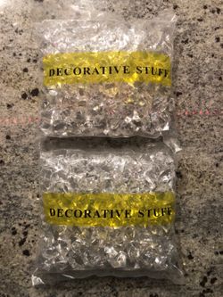 Clear acrylic chunks