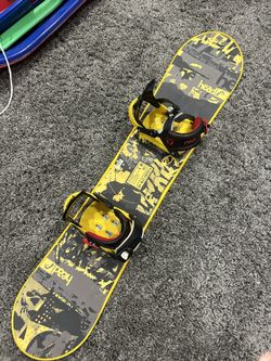 Head 130 Cm Kids Snowboard/Union Bindings/Waxed-Also Sell Boots/Goggles/Helmets/Pants/Coats/Ski Masks