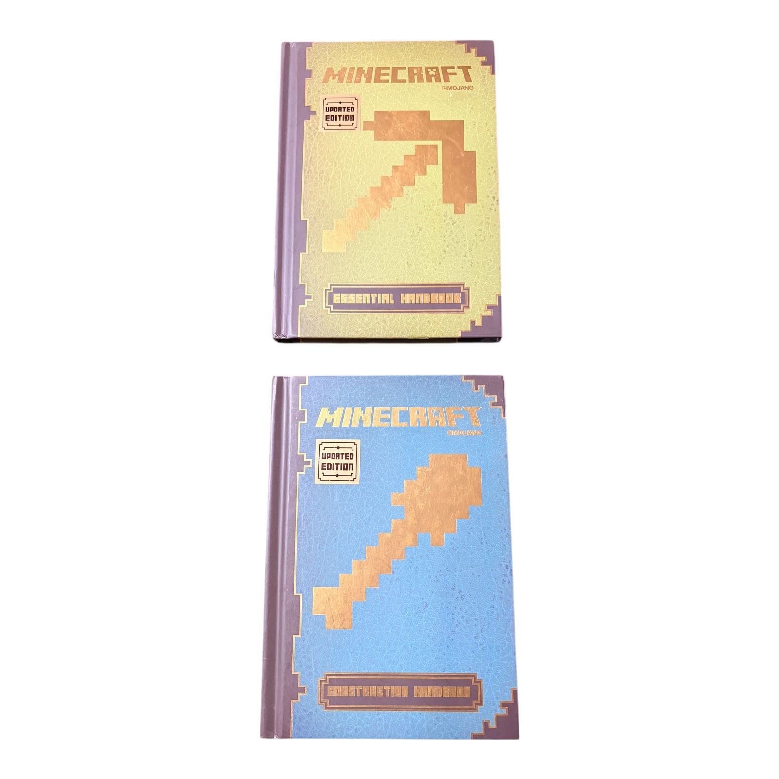 Lot of 2 - Minecraft Essential Handbook & Construction Handbook Hardcover Books