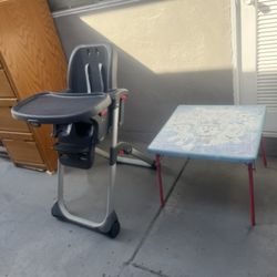 Baby Dining Chair and Kids Dining Table 