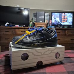 Off White Air Jordan 2 Low Varsity Royal Size 10.5