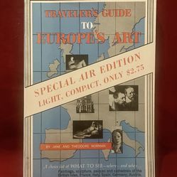 Traveler's Guide to Europe's Art : Jane & Theodore Norman, 1959 1st Ed 2nd Print