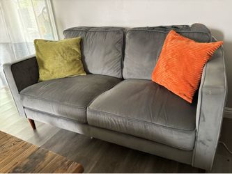 Love Seat & Couch gray fabric
